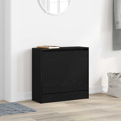 Schuhschrank Schwarze Eiche 60 x 21 x 57 cm Holzwerkstoff