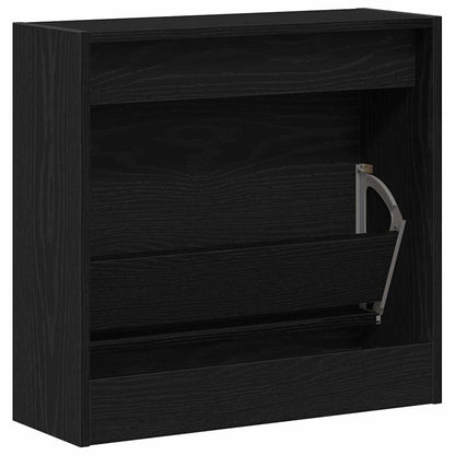 Schuhschrank Schwarze Eiche 60 x 21 x 57 cm Holzwerkstoff