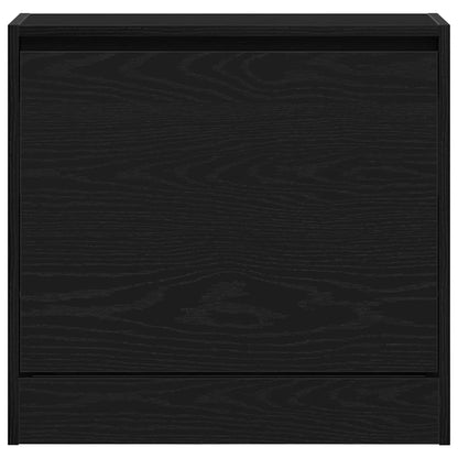 Schuhschrank Schwarze Eiche 60 x 21 x 57 cm Holzwerkstoff