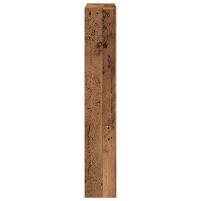 Schuhschrank mit Tür Altholz 80 x 21 x 125.5 cm Holzwerkstoff