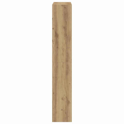 Schuhschrank mit Speicher Eiche handwerklich 80 x 21 x 125.5 cm