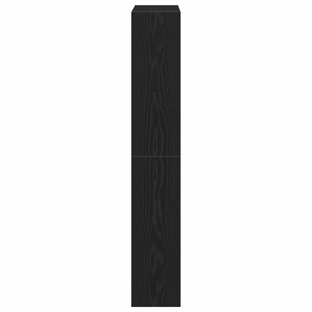 Schuhschrank Schwarze Eiche 80 x 21 x 125.5 cm Holzwerkstoff