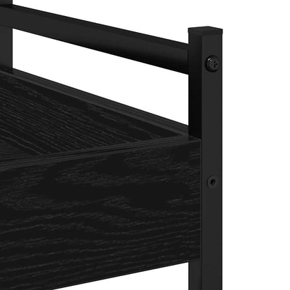 Küchentrolley Schwarze Eiche 50 x 30 x 70 cm Holzwerkstoff