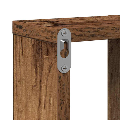 Wandregal mit Regal Altholz 104.5 x 10 x 43 cm Holzwerkstoff