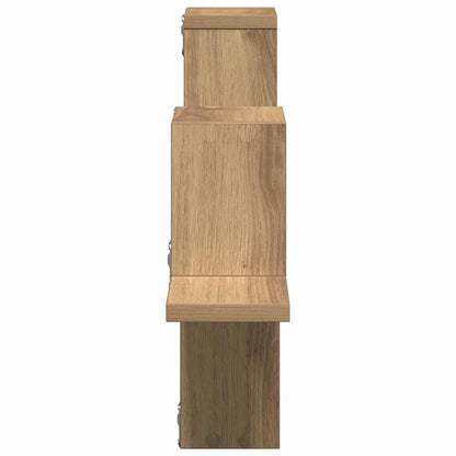 Wandregal Eiche handwerklich 104.5 x 10 x 43 cm Holzwerkstoff