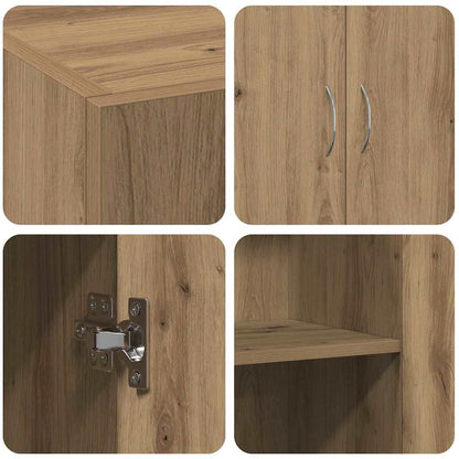 Büroschrank - Artisan Eiche - 60 x 32 x 77,5 cm - Holzwerkstoff