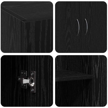 Aktenschrank - Schwarze Eiche, 60 x 32 x 77,5 cm, Holzwerkstoff