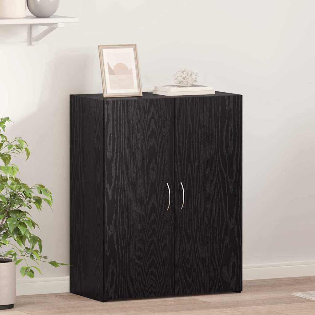 Aktenschrank - Schwarze Eiche, 60 x 32 x 77,5 cm, Holzwerkstoff