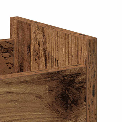 Cabinet mit Rad Altholz 60 x 22 x 79 cm Holzwerkstoff