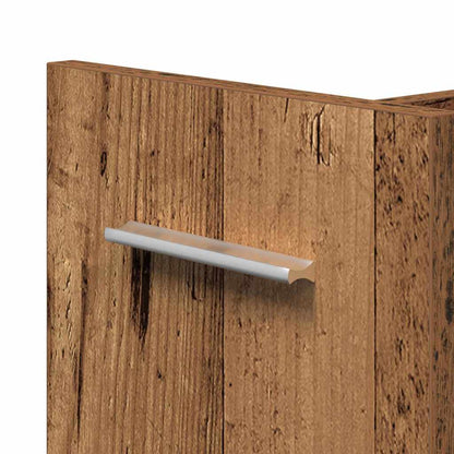 Cabinet mit Rad Altholz 60 x 22 x 79 cm Holzwerkstoff