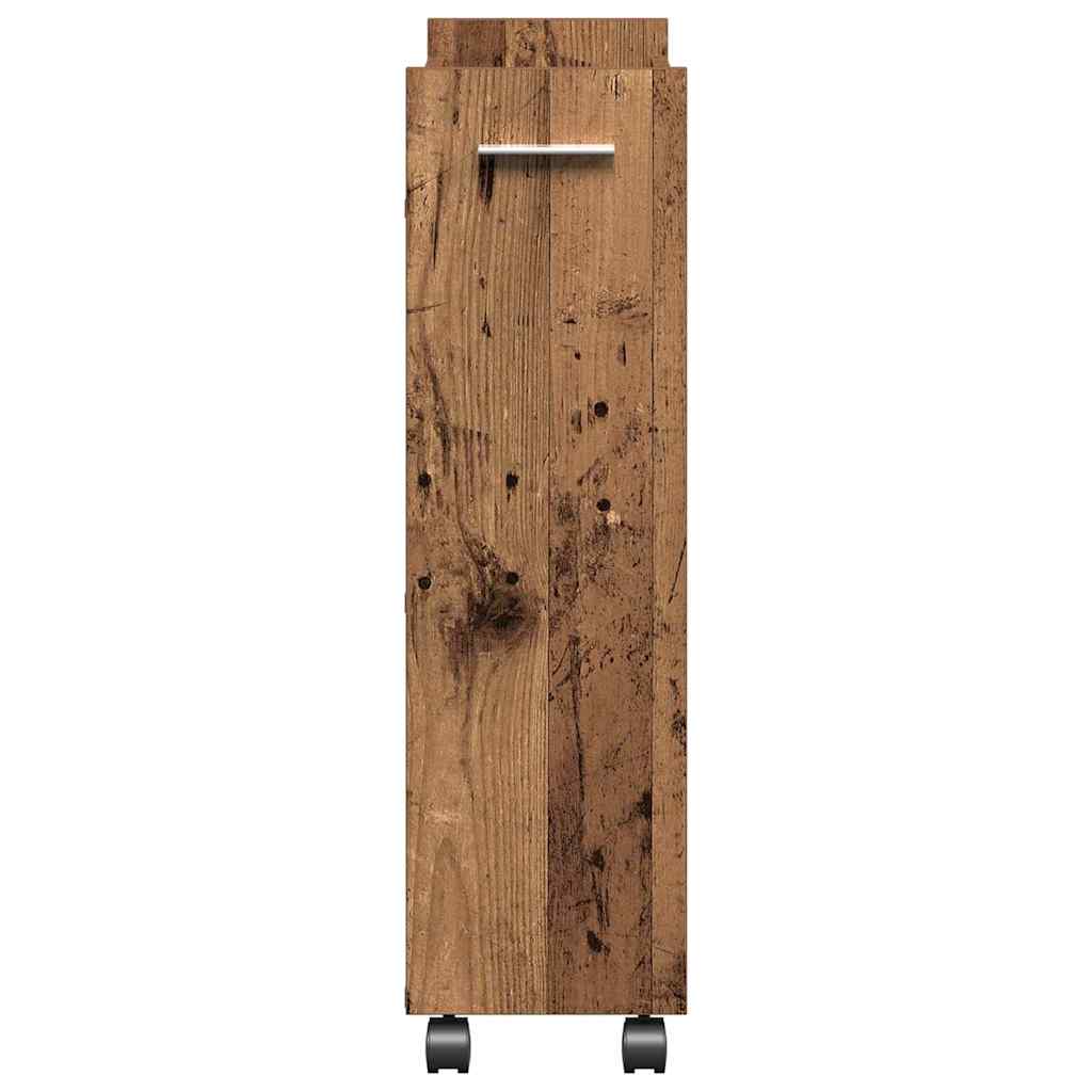 Cabinet mit Rad Altholz 60 x 22 x 79 cm Holzwerkstoff