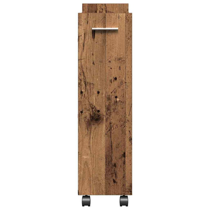 Cabinet mit Rad Altholz 60 x 22 x 79 cm Holzwerkstoff