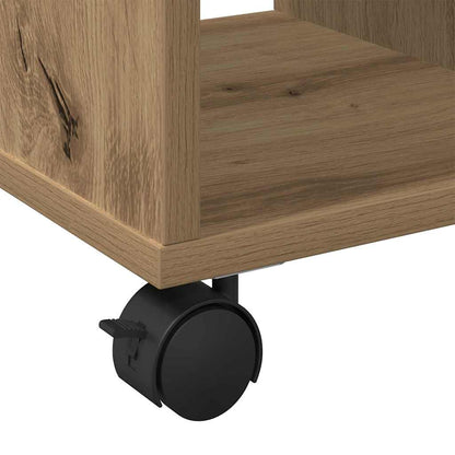 Beistelltisch Eiche handwerklich 50 x 30 x 55 cm Holzwerkstoff