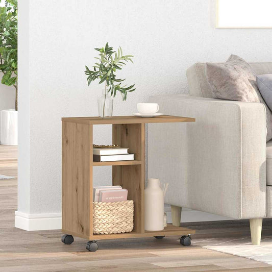 Beistelltisch Eiche handwerklich 50 x 30 x 55 cm Holzwerkstoff