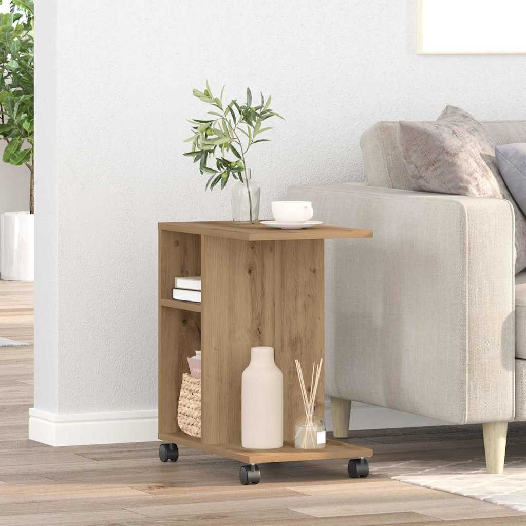 Beistelltisch Eiche handwerklich 50 x 30 x 55 cm Holzwerkstoff