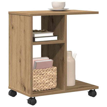 Beistelltisch Eiche handwerklich 50 x 30 x 55 cm Holzwerkstoff