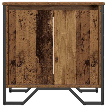Waschtischschrank mit Tür Altholz 60 x 35 x 60 cm Holzwerkstoff