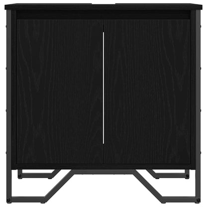 Waschtischschrank Schwarze Eiche 60 x 35 x 60 cm Holzwerkstoff