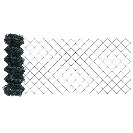 Kettenzaun Grün 10 x 0.4 m Stahl