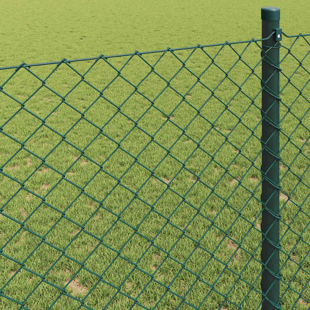 Kettenzaun Grün 10 x 1,2 m Stahl