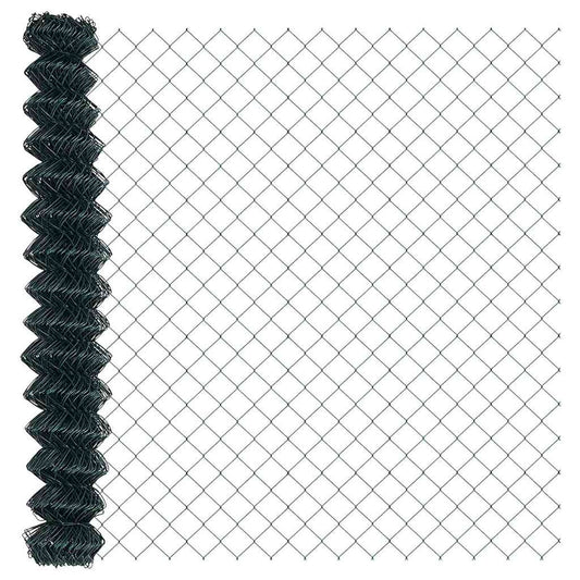 Kettenzaun Grün 10 x 1.5 m Stahl