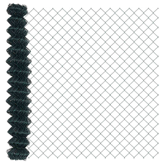 Kettenzaun Grün 10 x 1,5 m Stahl