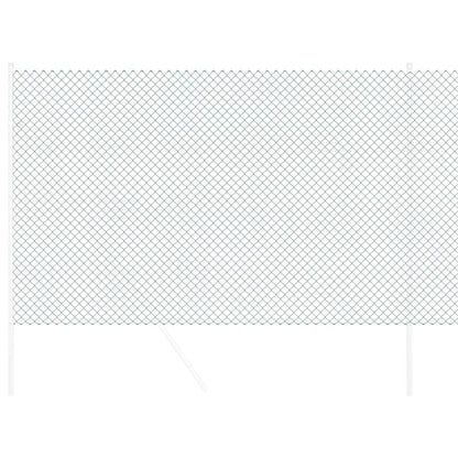 Kettenzaun Grün 10 x 1.5 m Stahl