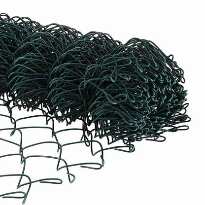 Kettenzaun Grün 25 x 0.4 m Stahl