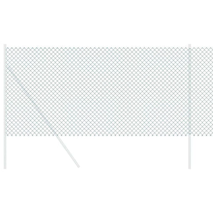 Kettenzaun Grün 25 x 0.4 m Stahl