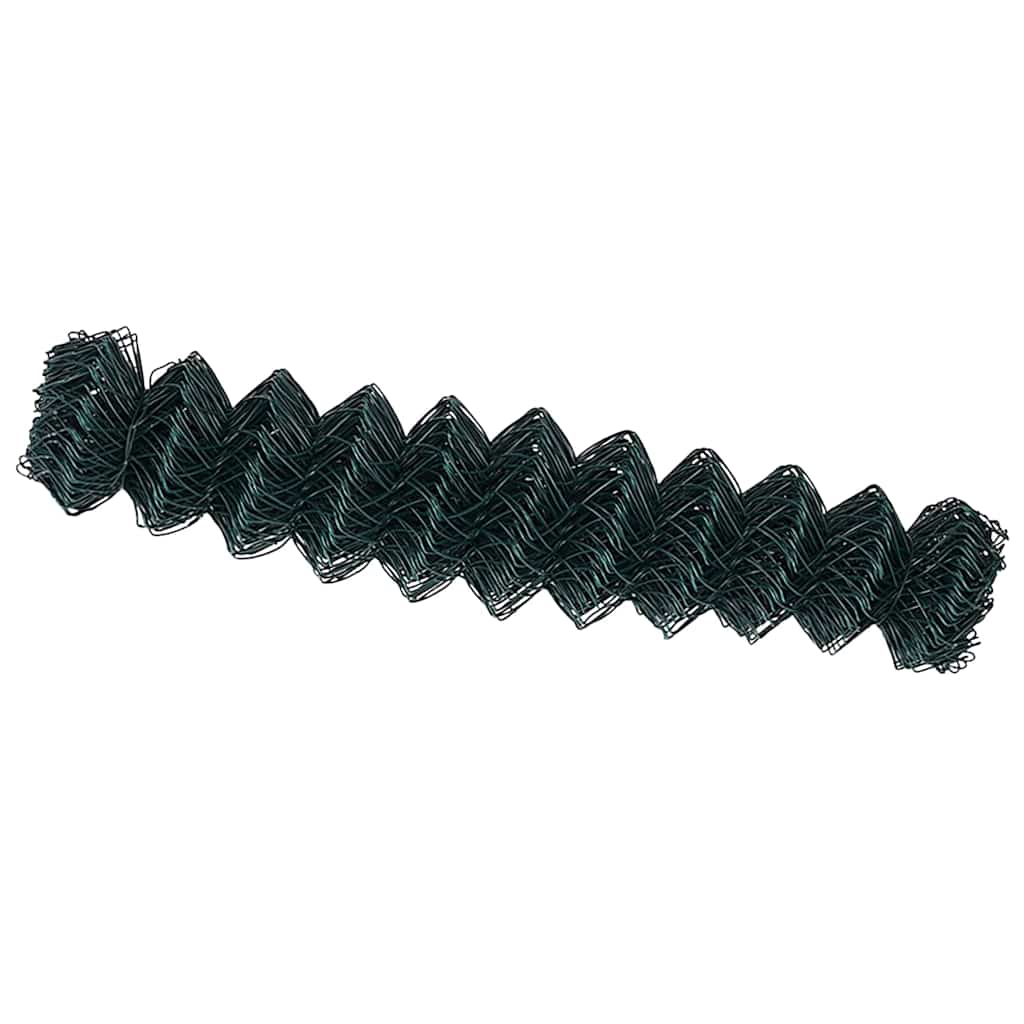Maschendrahtzaun Grün 25 x 1.4 m Stahl