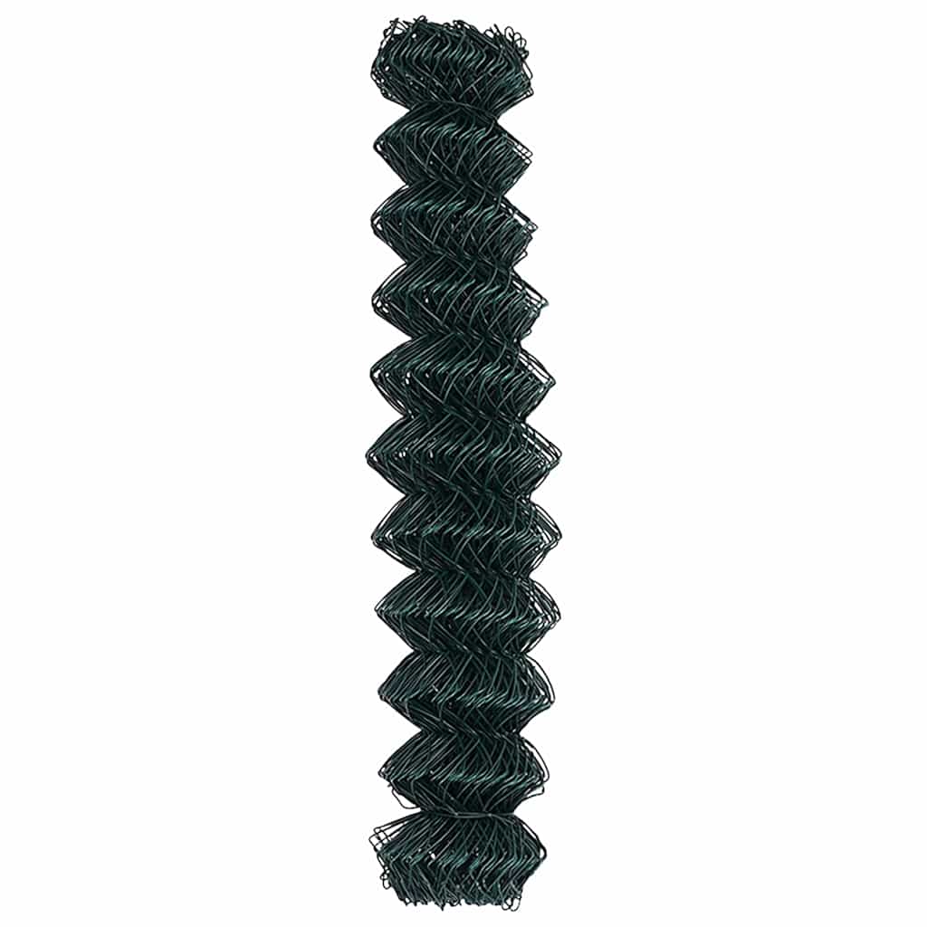 Maschendrahtzaun Grün 25 x 1.4 m Stahl