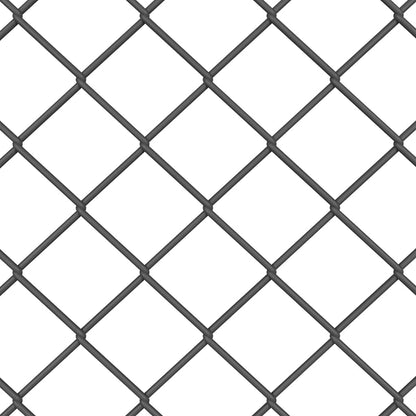 Kettenzaun Grau 10 x 0.6 m Stahl