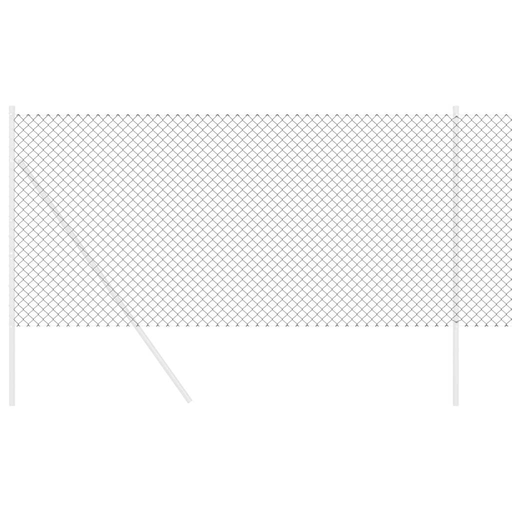 Kettenzaun Grau 10 x 1.2 m Stahl