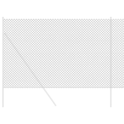 Kettenzaun Grau 10 x 1.5 m Stahl