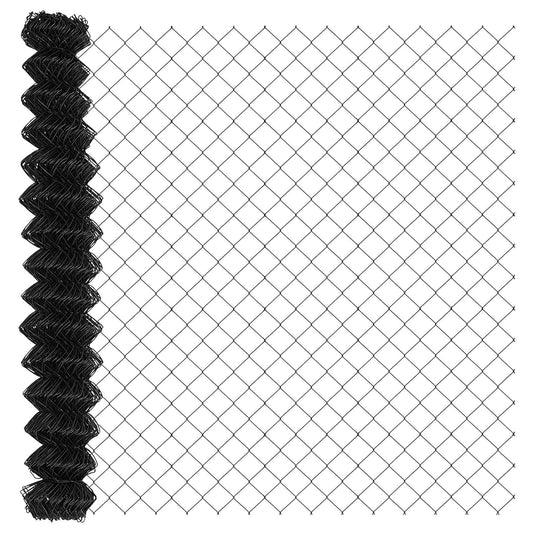 Kettenzaun Grau 25 x 1,6 m Stahl