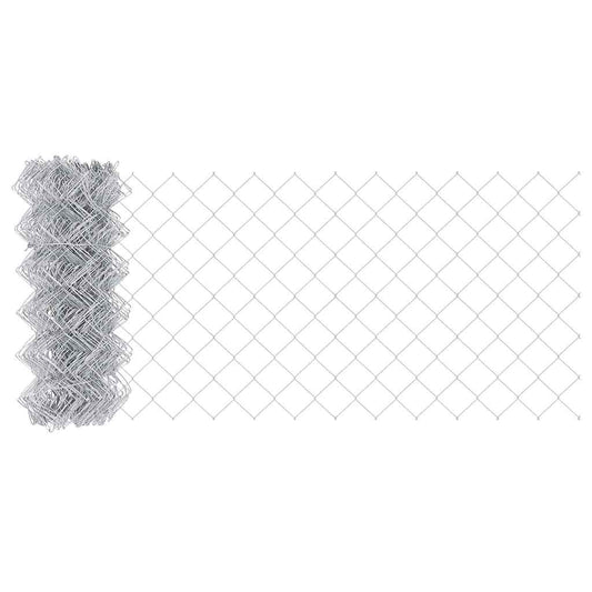 Maschendrahtzaun Silber 10 x 0.4 m Galvanisiertes Stahl
