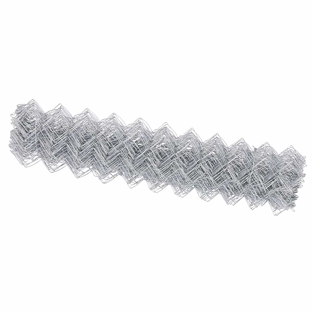 Maschendrahtzaun Silber 10 x 1.2 m Galvanisierter Stahl