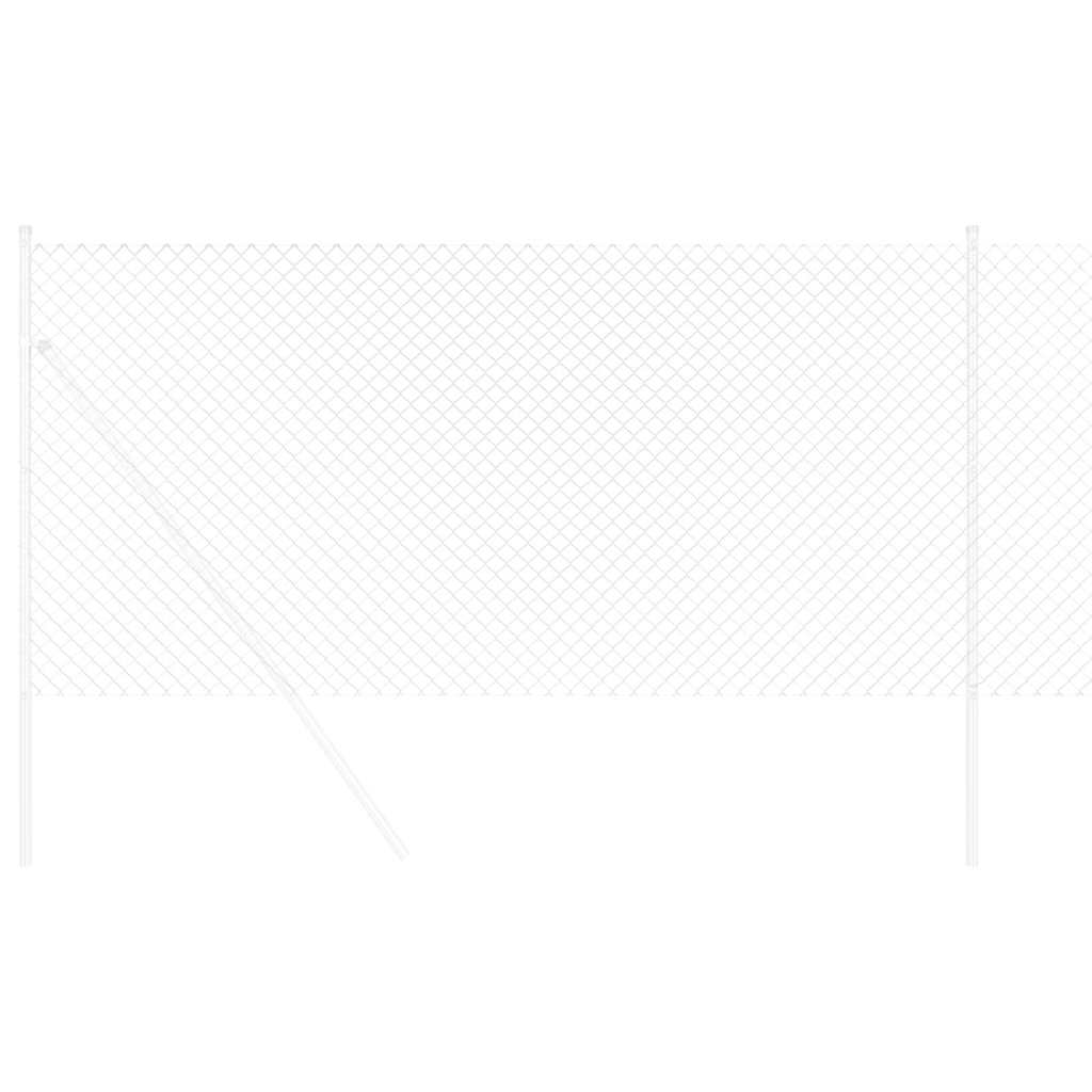 Maschendrahtzaun Silber 10 x 1.4 m Galvanisiertes Stahl