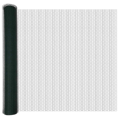 Hexagonzaun Grün 1 x 10 m Stahl
