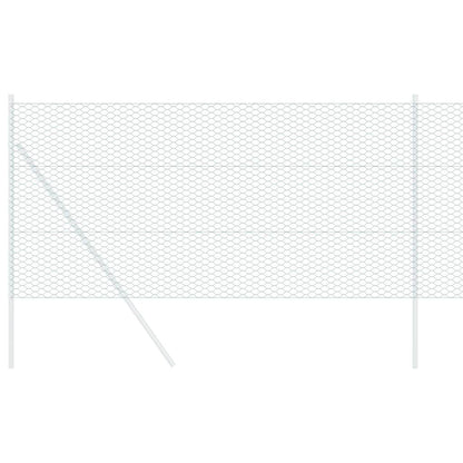 Hexagonzaun Grün 1,4 x 25 m Stahl