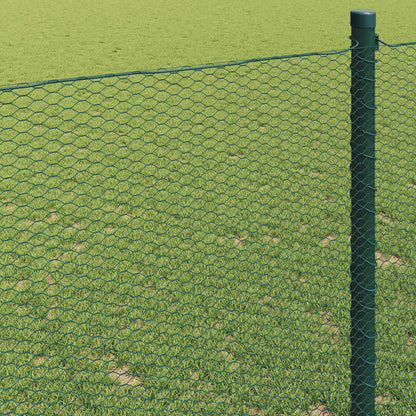 Hexagonzaun Grün 1,5 x 50 m Stahl