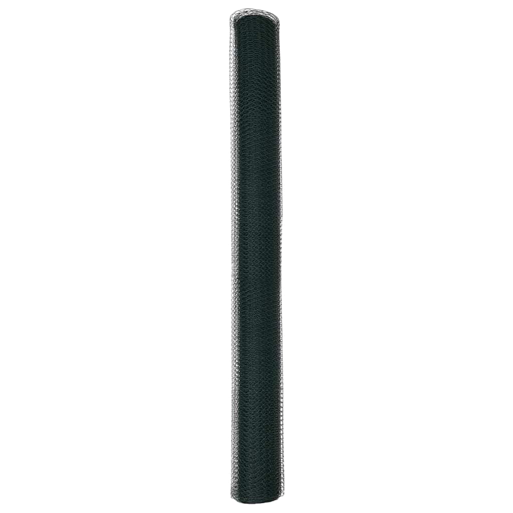 Sechseckgeflechtzaun Grün 1.5 x 50 m Stahl