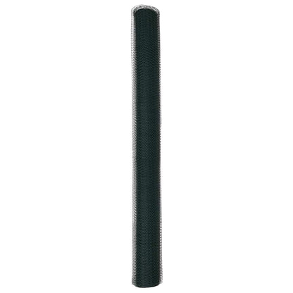 Sechseckgeflechtzaun Grün 1.6 x 50 m Stahl