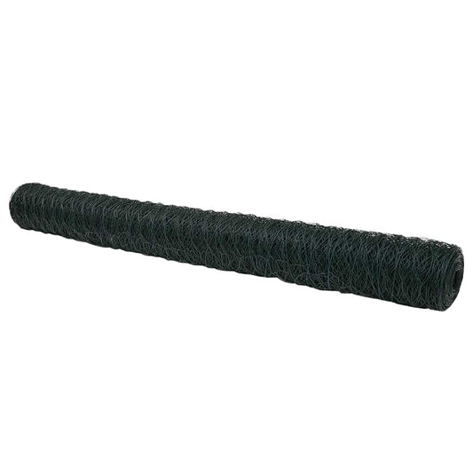 Sechseckgeflechtzaun Grün 1.6 x 50 m Stahl