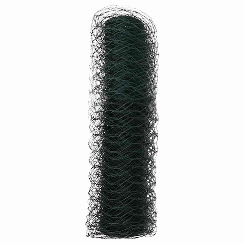 Hexagonzaun Grün 0,5 x 100 m Stahl