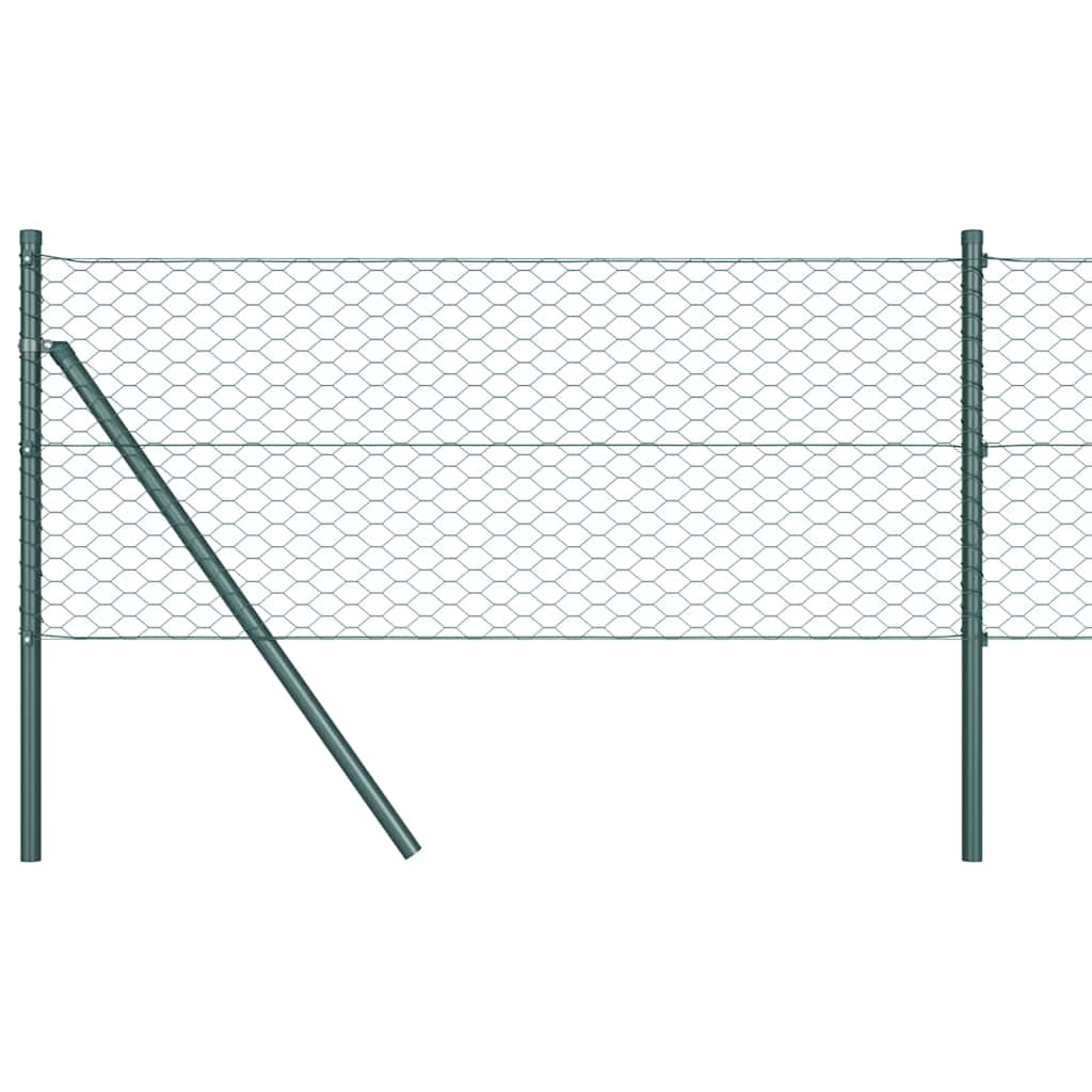 Hexagonzaun Grün 0,5 x 100 m Stahl