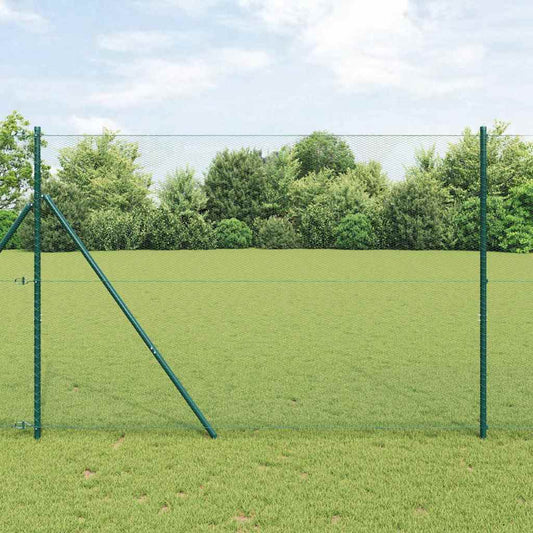 Hexagonzaun Grün 1,5 x 100 m Stahl