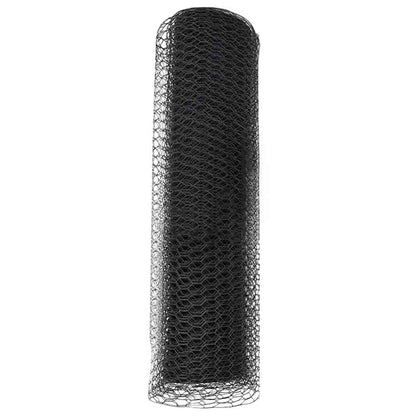 Sechseckgeflechtzaun Grau 0,5 x 50 m Stahl
