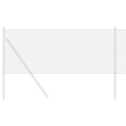 Sechseckgeflechtzaun Grau 0,5 x 50 m Stahl