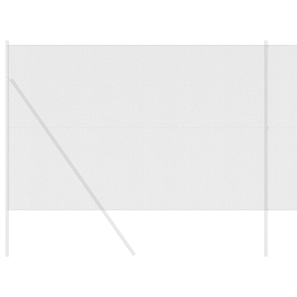 Sechseckgeflechtzaun Grau 1.6 x 50 m Stahl